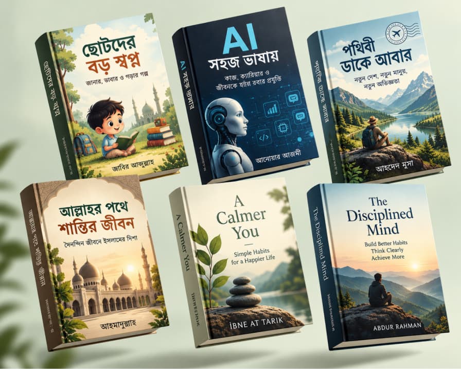 BoiPro-এর বইয়ের একটি ভাসমান স্তূপ